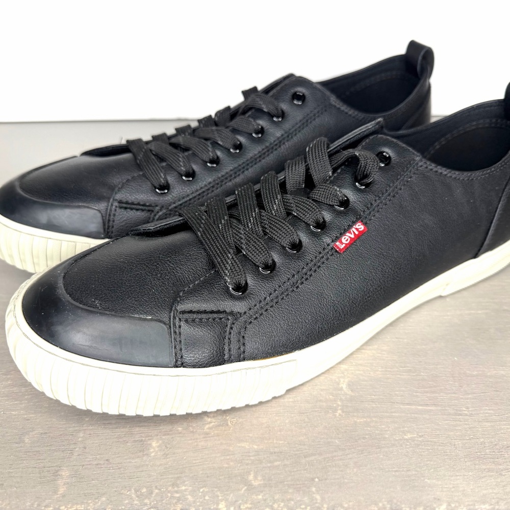 Levi's Men's Shoes Anikin NL Lace-Up Sneakers Black Putty Size 12 Width M NEW